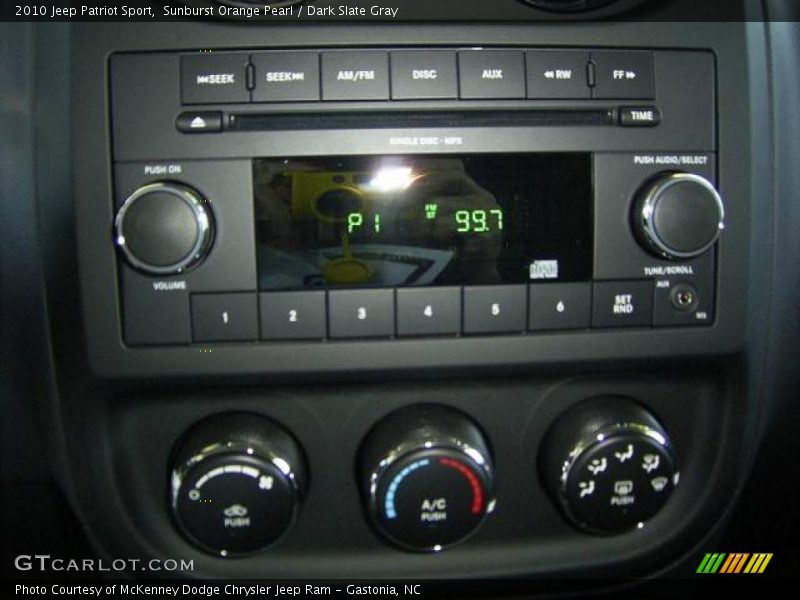 Sunburst Orange Pearl / Dark Slate Gray 2010 Jeep Patriot Sport
