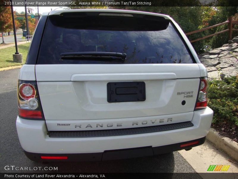 Alaska White / Premium Tan/Tan Stitching 2010 Land Rover Range Rover Sport HSE