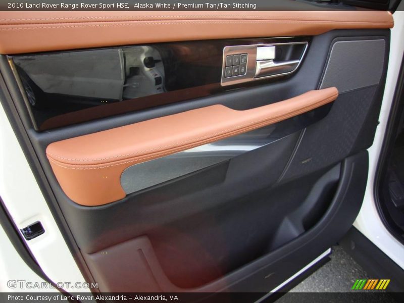 Alaska White / Premium Tan/Tan Stitching 2010 Land Rover Range Rover Sport HSE