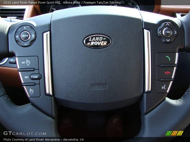Alaska White / Premium Tan/Tan Stitching 2010 Land Rover Range Rover Sport HSE