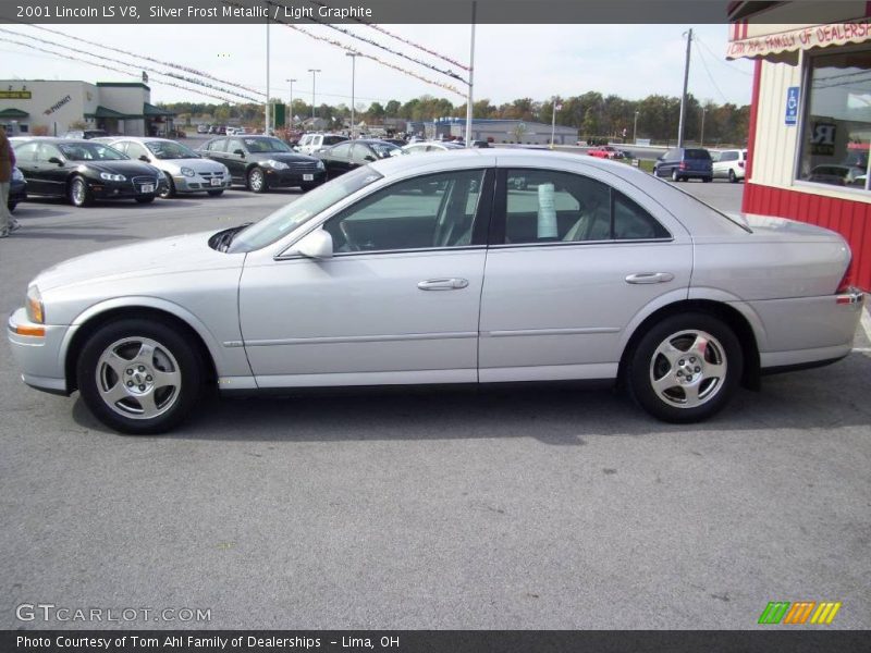 Silver Frost Metallic / Light Graphite 2001 Lincoln LS V8