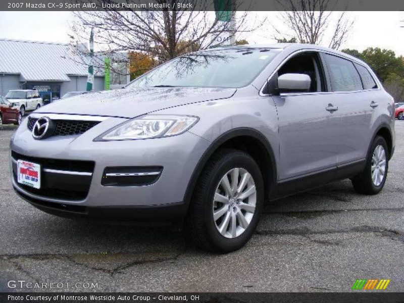 Liquid Platinum Metallic / Black 2007 Mazda CX-9 Sport AWD