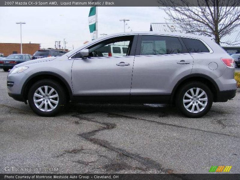 Liquid Platinum Metallic / Black 2007 Mazda CX-9 Sport AWD