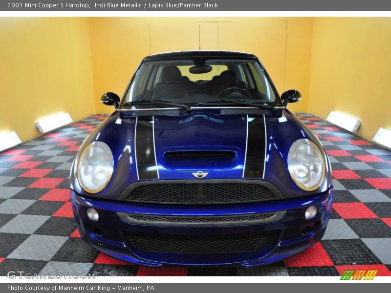 Indi Blue Metallic / Lapis Blue/Panther Black 2003 Mini Cooper S Hardtop