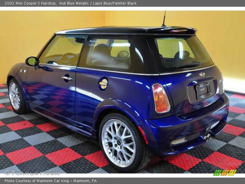 Indi Blue Metallic / Lapis Blue/Panther Black 2003 Mini Cooper S Hardtop