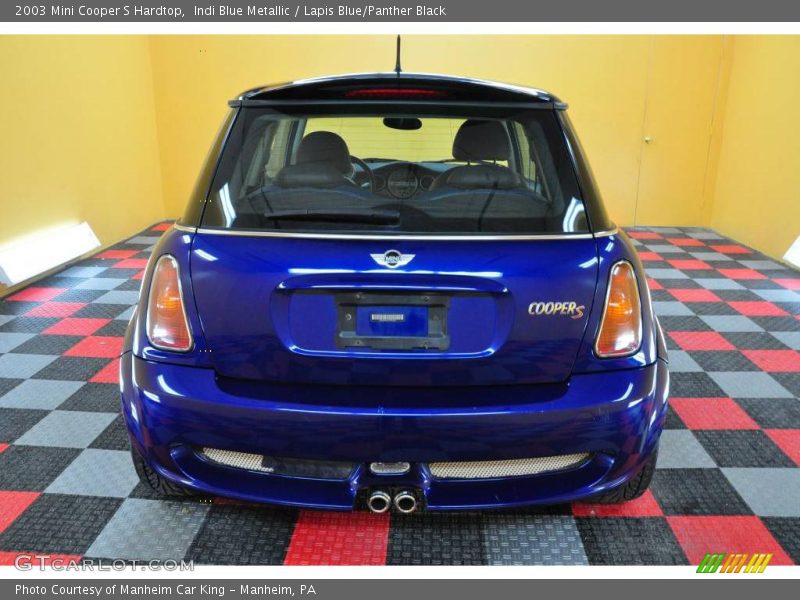 Indi Blue Metallic / Lapis Blue/Panther Black 2003 Mini Cooper S Hardtop