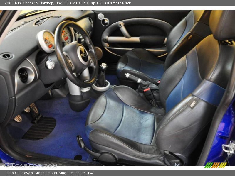 Indi Blue Metallic / Lapis Blue/Panther Black 2003 Mini Cooper S Hardtop