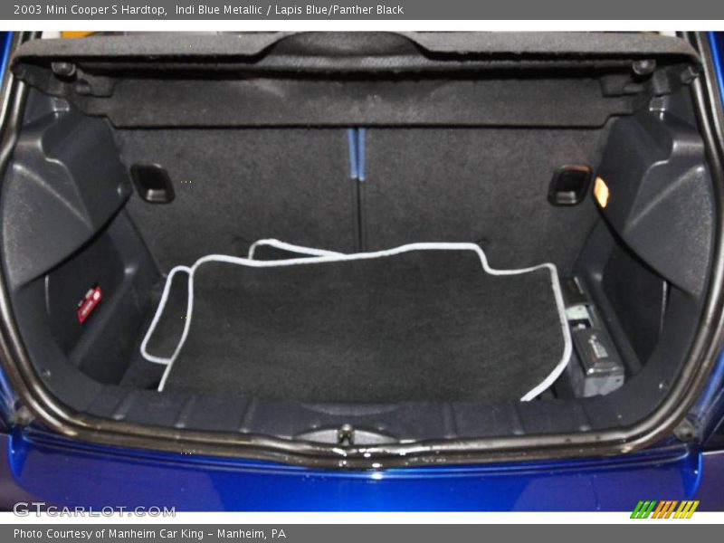 Indi Blue Metallic / Lapis Blue/Panther Black 2003 Mini Cooper S Hardtop