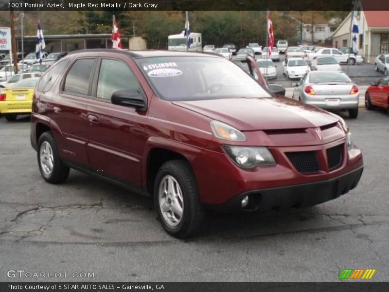 Maple Red Metallic / Dark Gray 2003 Pontiac Aztek