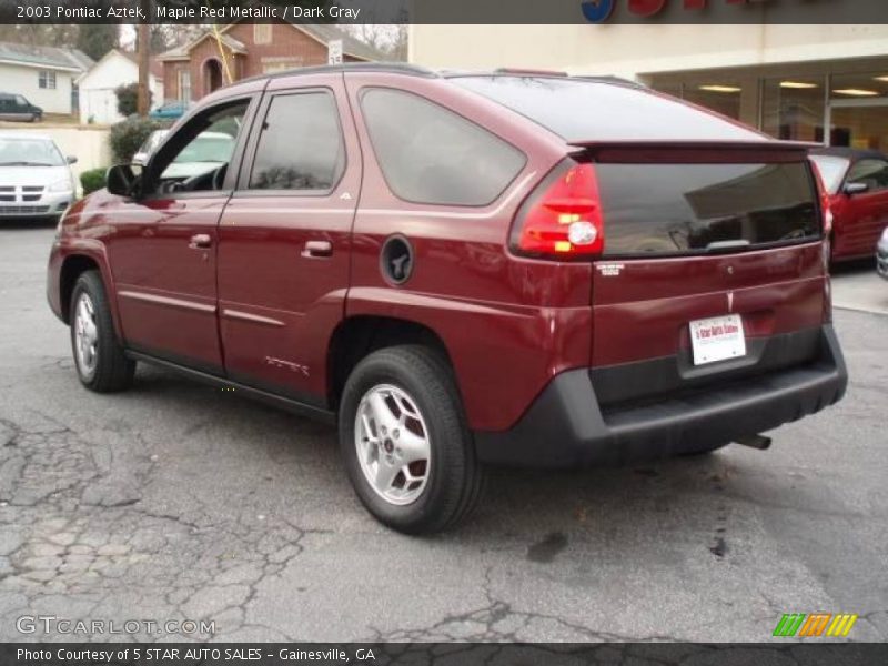 Maple Red Metallic / Dark Gray 2003 Pontiac Aztek