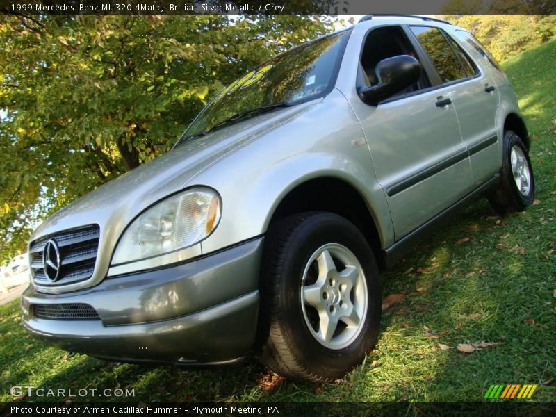 Brilliant Silver Metallic / Grey 1999 Mercedes-Benz ML 320 4Matic