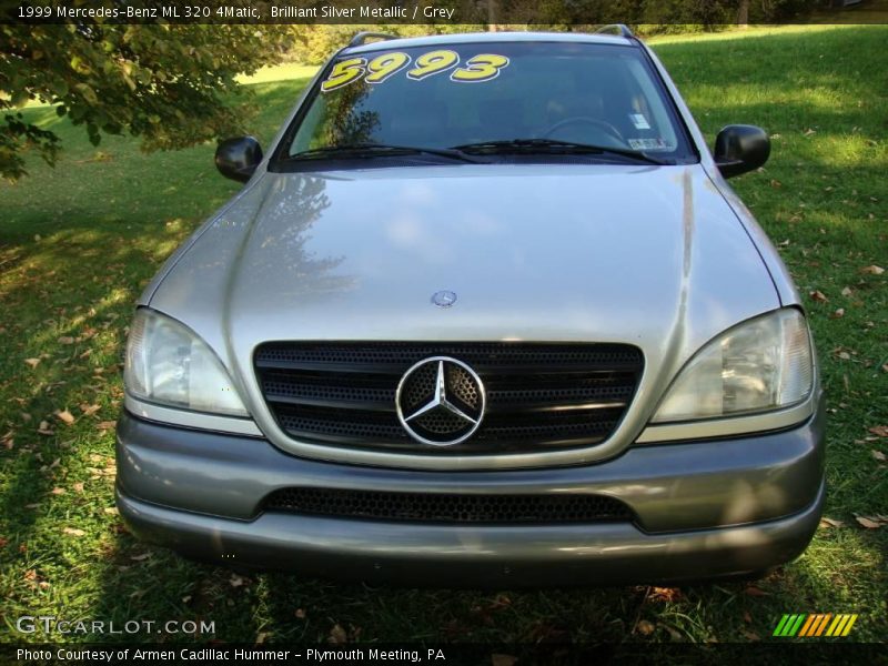 Brilliant Silver Metallic / Grey 1999 Mercedes-Benz ML 320 4Matic