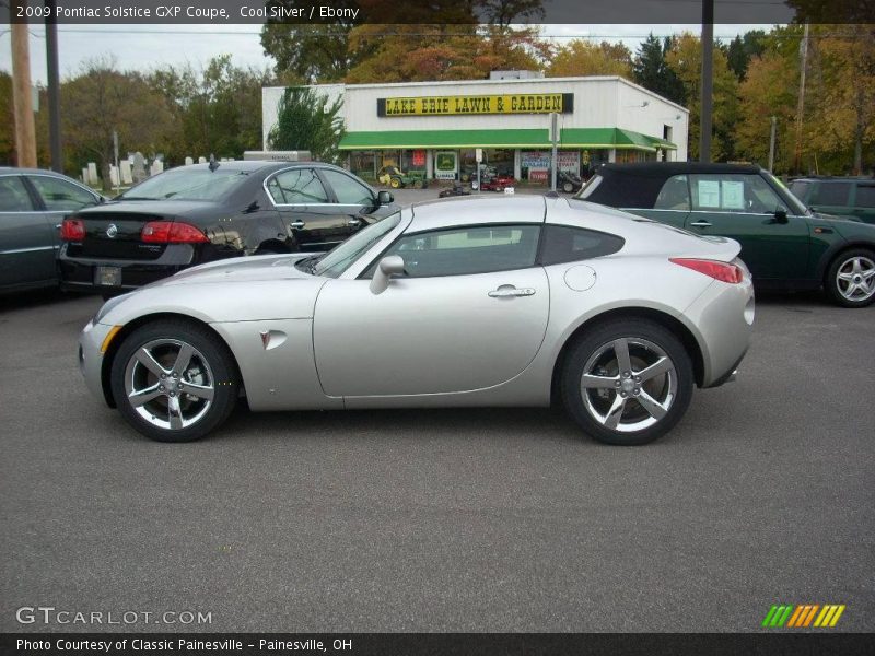 Cool Silver / Ebony 2009 Pontiac Solstice GXP Coupe