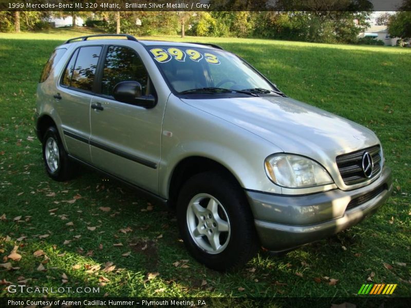 Brilliant Silver Metallic / Grey 1999 Mercedes-Benz ML 320 4Matic