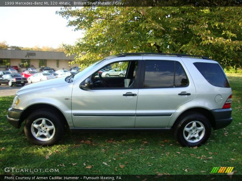 Brilliant Silver Metallic / Grey 1999 Mercedes-Benz ML 320 4Matic