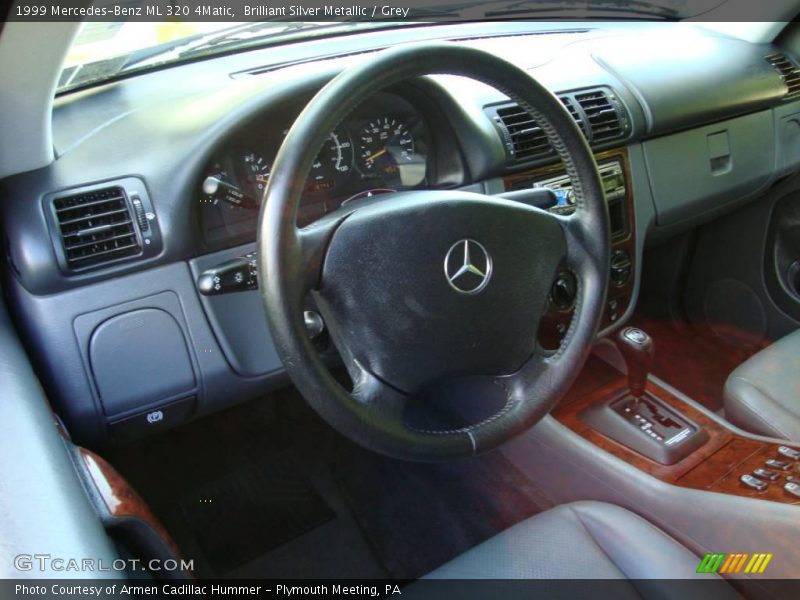Brilliant Silver Metallic / Grey 1999 Mercedes-Benz ML 320 4Matic