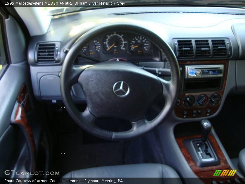Brilliant Silver Metallic / Grey 1999 Mercedes-Benz ML 320 4Matic