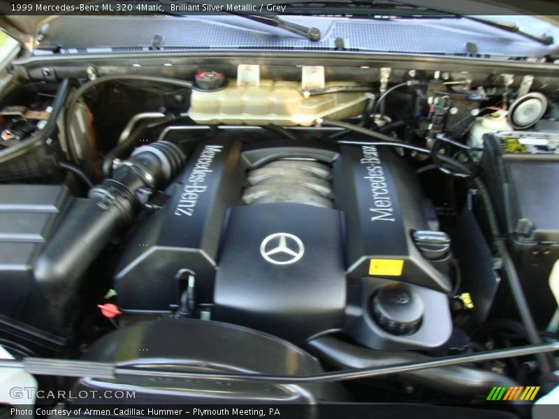 Brilliant Silver Metallic / Grey 1999 Mercedes-Benz ML 320 4Matic