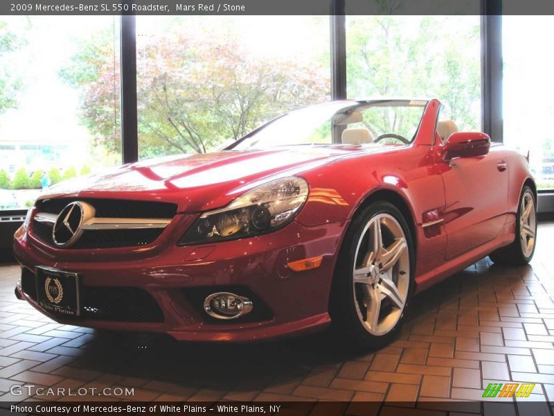 Mars Red / Stone 2009 Mercedes-Benz SL 550 Roadster