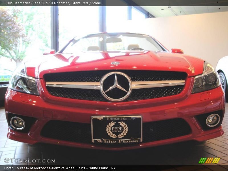 Mars Red / Stone 2009 Mercedes-Benz SL 550 Roadster