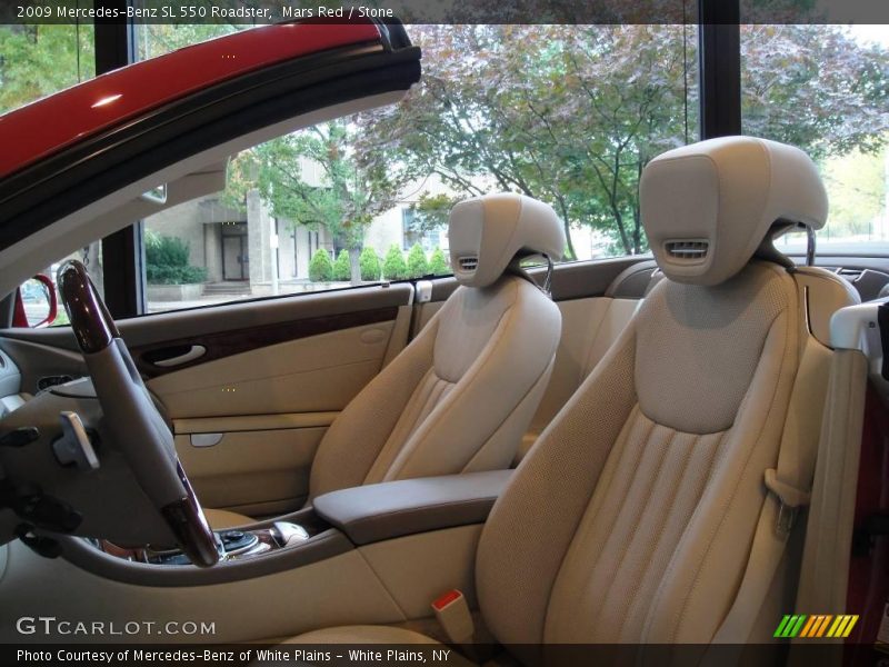 Mars Red / Stone 2009 Mercedes-Benz SL 550 Roadster