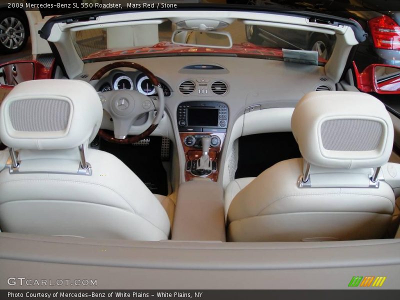 Mars Red / Stone 2009 Mercedes-Benz SL 550 Roadster