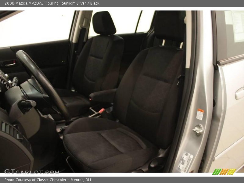 Sunlight Silver / Black 2008 Mazda MAZDA5 Touring