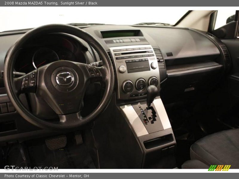Sunlight Silver / Black 2008 Mazda MAZDA5 Touring