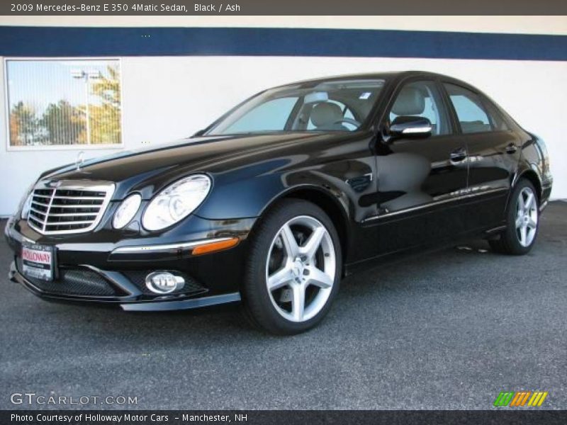 Black / Ash 2009 Mercedes-Benz E 350 4Matic Sedan