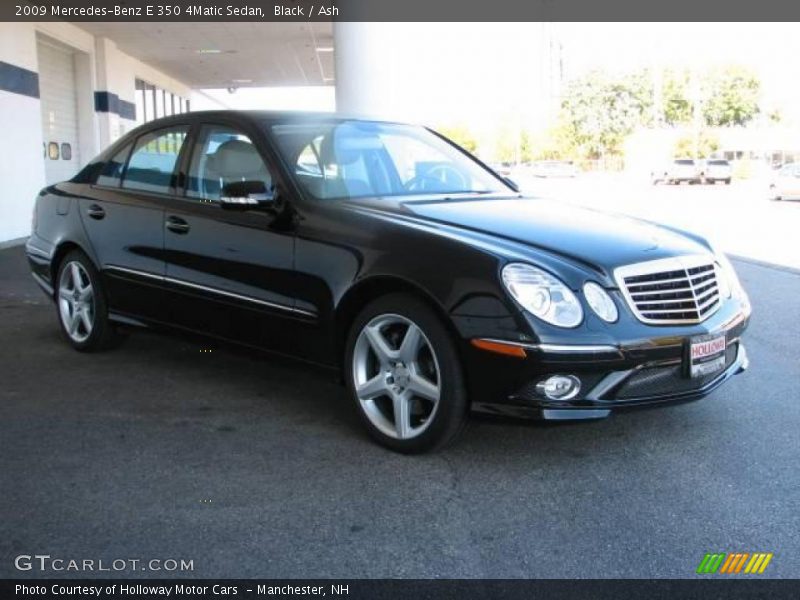 Black / Ash 2009 Mercedes-Benz E 350 4Matic Sedan