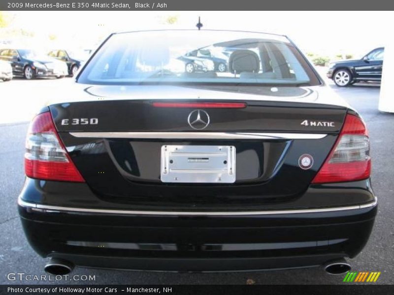Black / Ash 2009 Mercedes-Benz E 350 4Matic Sedan