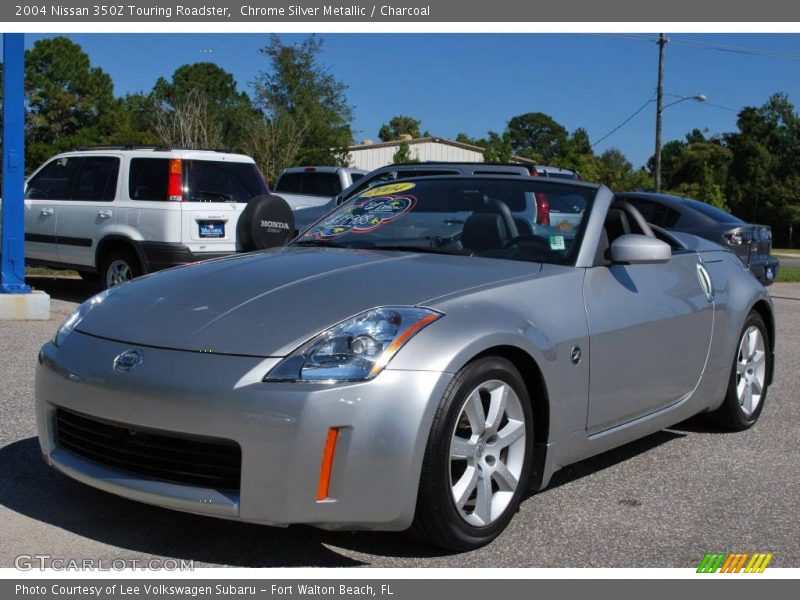 Chrome Silver Metallic / Charcoal 2004 Nissan 350Z Touring Roadster