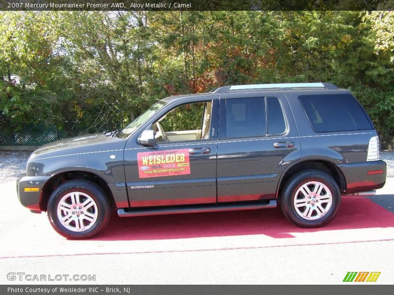 Alloy Metallic / Camel 2007 Mercury Mountaineer Premier AWD