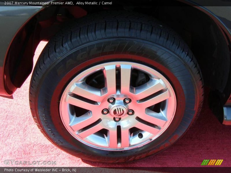 Alloy Metallic / Camel 2007 Mercury Mountaineer Premier AWD