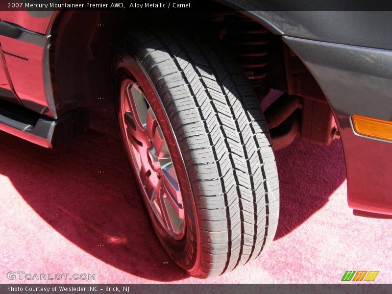Alloy Metallic / Camel 2007 Mercury Mountaineer Premier AWD