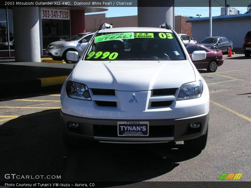 Diamond White Pearl / Charcoal 2003 Mitsubishi Outlander XLS 4WD