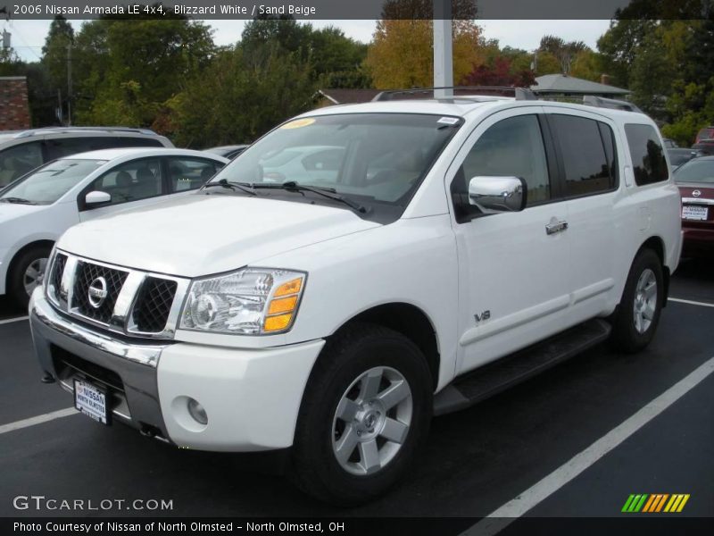 Blizzard White / Sand Beige 2006 Nissan Armada LE 4x4