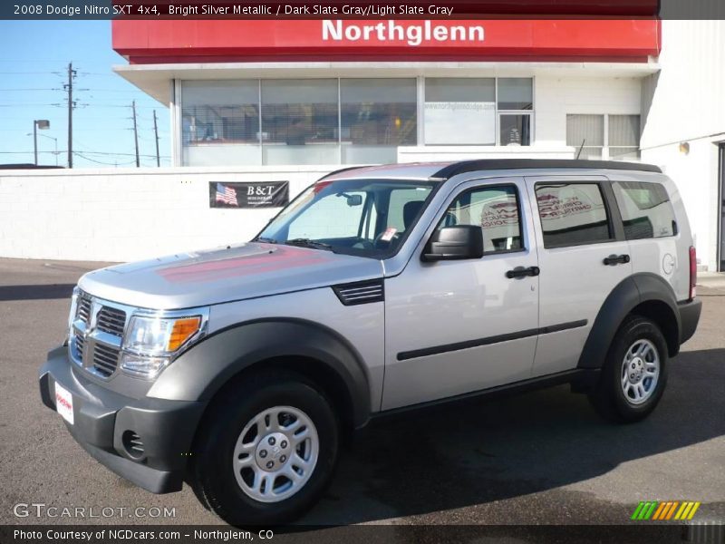 Bright Silver Metallic / Dark Slate Gray/Light Slate Gray 2008 Dodge Nitro SXT 4x4