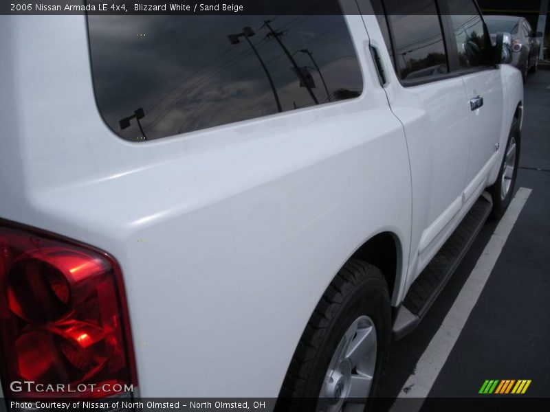 Blizzard White / Sand Beige 2006 Nissan Armada LE 4x4