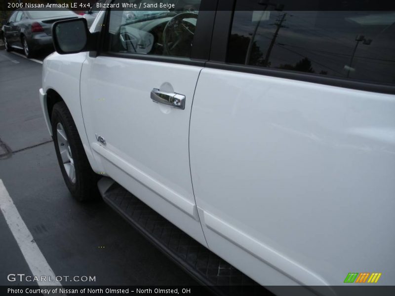 Blizzard White / Sand Beige 2006 Nissan Armada LE 4x4