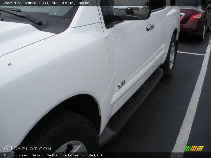 Blizzard White / Sand Beige 2006 Nissan Armada LE 4x4
