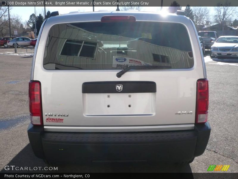 Bright Silver Metallic / Dark Slate Gray/Light Slate Gray 2008 Dodge Nitro SXT 4x4
