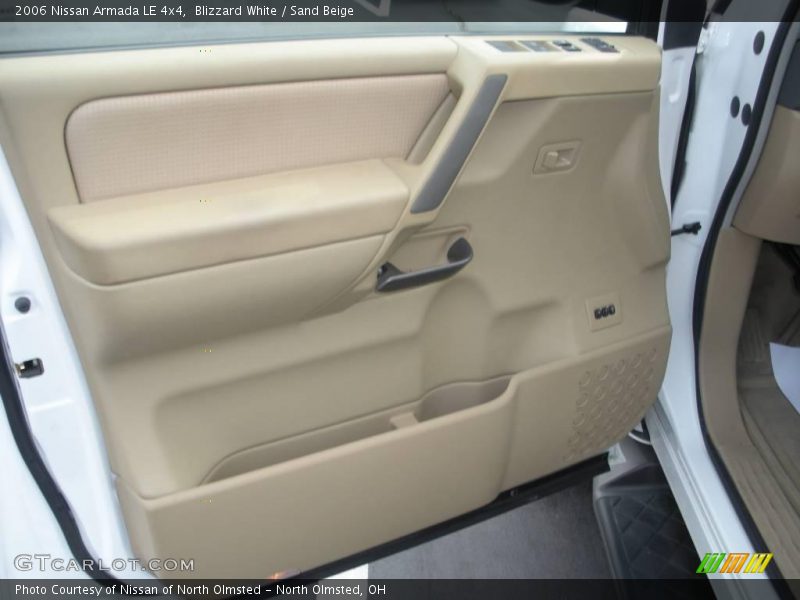 Blizzard White / Sand Beige 2006 Nissan Armada LE 4x4