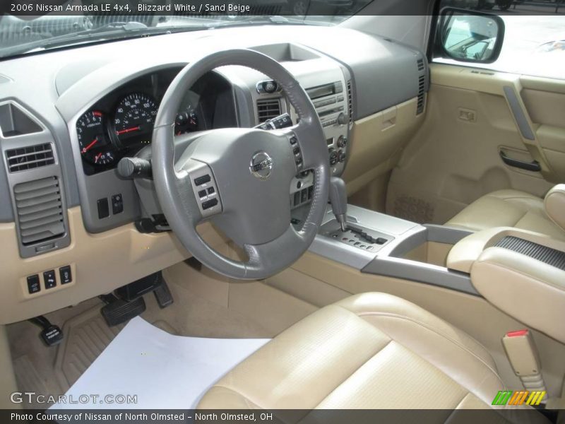Blizzard White / Sand Beige 2006 Nissan Armada LE 4x4