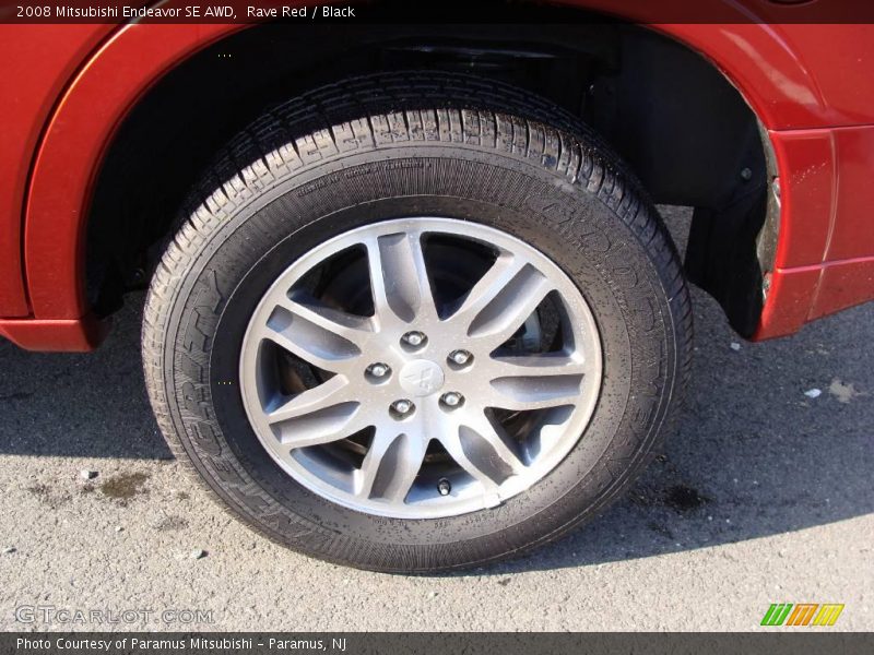 Rave Red / Black 2008 Mitsubishi Endeavor SE AWD