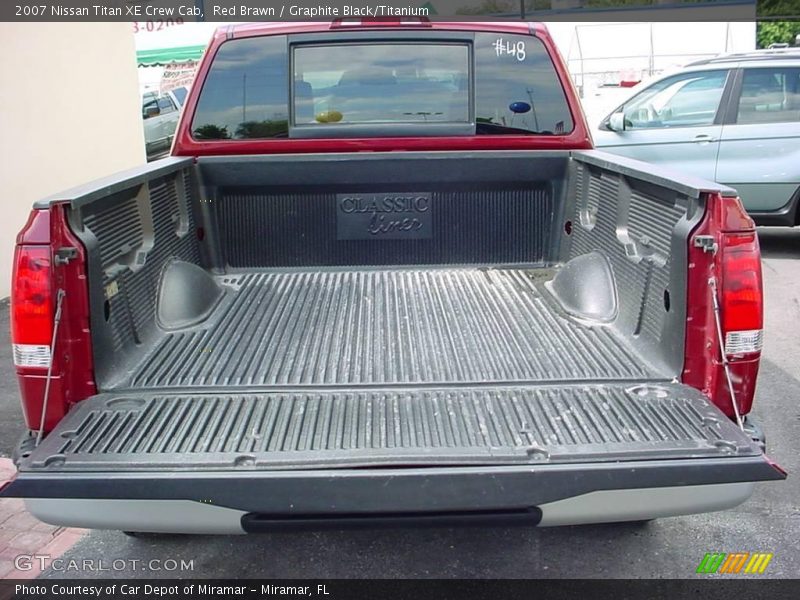 Red Brawn / Graphite Black/Titanium 2007 Nissan Titan XE Crew Cab