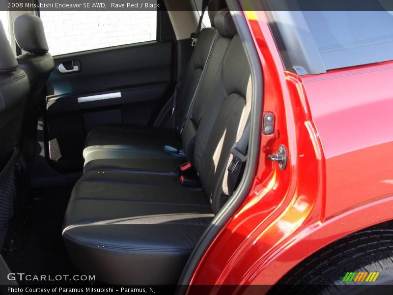 Rave Red / Black 2008 Mitsubishi Endeavor SE AWD