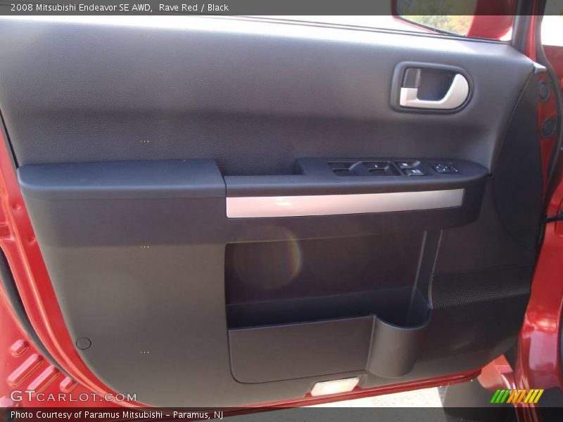 Rave Red / Black 2008 Mitsubishi Endeavor SE AWD