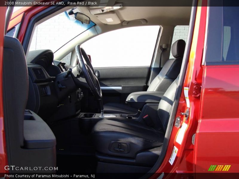 Rave Red / Black 2008 Mitsubishi Endeavor SE AWD