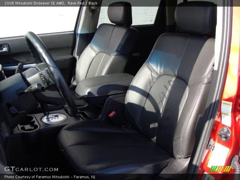 Rave Red / Black 2008 Mitsubishi Endeavor SE AWD